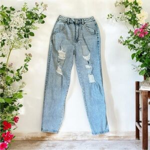 Vanilla Star Light Wash Distressed Jeans